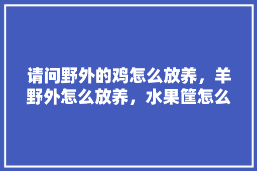 请问野外的鸡怎么放养，羊野外怎么放养，水果筐怎么种植菜苗。 请问野外的鸡怎么放养，羊野外怎么放养，水果筐怎么种植菜苗。 土壤施肥