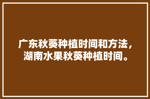 广东秋葵种植时间和方法，湖南水果秋葵种植时间。 广东秋葵种植时间和方法，湖南水果秋葵种植时间。 水果种植