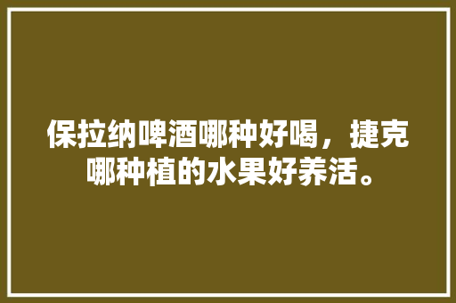 保拉纳啤酒哪种好喝，捷克哪种植的水果好养活。 保拉纳啤酒哪种好喝，捷克哪种植的水果好养活。 蔬菜种植