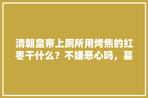 清朝皇帝上厕所用烤焦的红枣干什么？不嫌恶心吗，墓地种植的水果有哪些。 清朝皇帝上厕所用烤焦的红枣干什么？不嫌恶心吗，墓地种植的水果有哪些。 家禽养殖