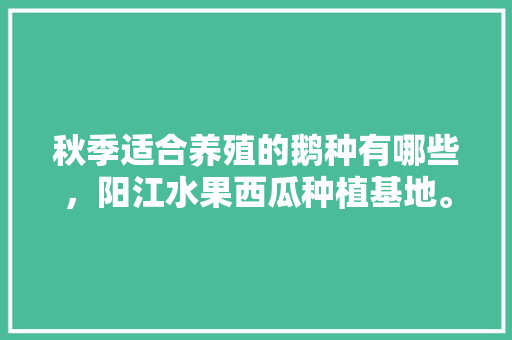 秋季适合养殖的鹅种有哪些，阳江水果西瓜种植基地。 秋季适合养殖的鹅种有哪些，阳江水果西瓜种植基地。 蔬菜种植