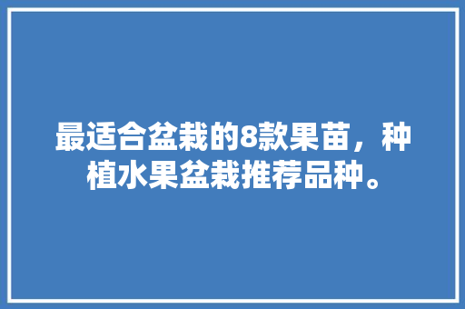 最适合盆栽的8款果苗，种植水果盆栽推荐品种。 最适合盆栽的8款果苗，种植水果盆栽推荐品种。 土壤施肥