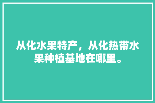 从化水果特产，从化热带水果种植基地在哪里。 从化水果特产，从化热带水果种植基地在哪里。 蔬菜种植