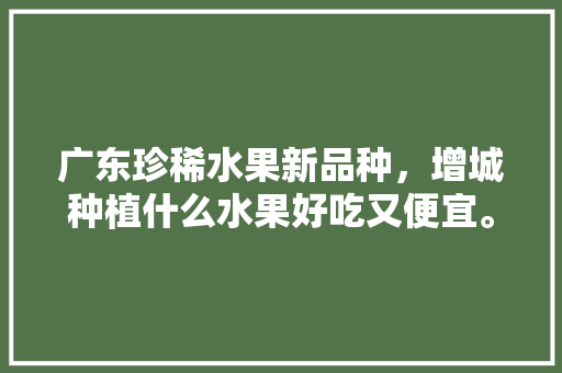 广东珍稀水果新品种，增城种植什么水果好吃又便宜。 广东珍稀水果新品种，增城种植什么水果好吃又便宜。 畜牧养殖