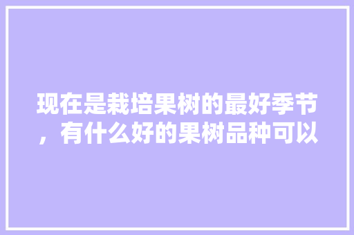 现在是栽培果树的最好季节，有什么好的果树品种可以推荐，种植什么水果好吃又实惠。 现在是栽培果树的最好季节，有什么好的果树品种可以推荐，种植什么水果好吃又实惠。 蔬菜种植