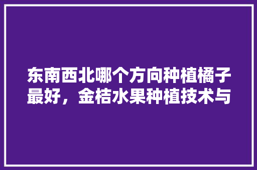 东南西北哪个方向种植橘子最好，金桔水果种植技术与管理。 东南西北哪个方向种植橘子最好，金桔水果种植技术与管理。 畜牧养殖