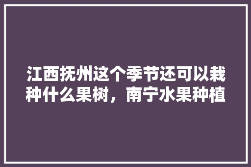 江西抚州这个季节还可以栽种什么果树，南宁水果种植基地。 江西抚州这个季节还可以栽种什么果树，南宁水果种植基地。 水果种植