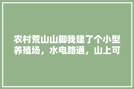 农村荒山山脚我建了个小型养殖场，水电路通，山上可以种点什么呢，桑树水果种植技术视频教程。 农村荒山山脚我建了个小型养殖场，水电路通，山上可以种点什么呢，桑树水果种植技术视频教程。 蔬菜种植