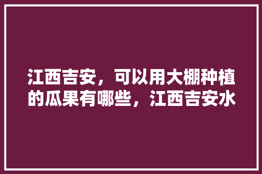 江西吉安，可以用大棚种植的瓜果有哪些，江西吉安水果种植面积多少。 江西吉安，可以用大棚种植的瓜果有哪些，江西吉安水果种植面积多少。 水果种植