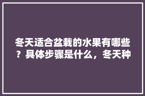 冬天适合盆栽的水果有哪些？具体步骤是什么，冬天种植水果盆栽可以吗。 冬天适合盆栽的水果有哪些？具体步骤是什么，冬天种植水果盆栽可以吗。 蔬菜种植