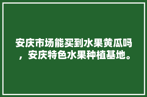 安庆市场能买到水果黄瓜吗，安庆特色水果种植基地。 安庆市场能买到水果黄瓜吗，安庆特色水果种植基地。 土壤施肥