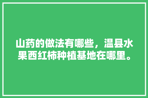 山药的做法有哪些，温县水果西红柿种植基地在哪里。 山药的做法有哪些，温县水果西红柿种植基地在哪里。 土壤施肥