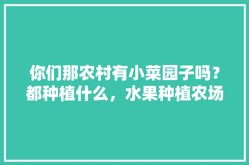 你们那农村有小菜园子吗？都种植什么，水果种植农场图片大全大图。 你们那农村有小菜园子吗？都种植什么，水果种植农场图片大全大图。 家禽养殖