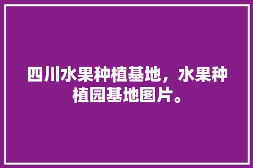 四川水果种植基地，水果种植园基地图片。 四川水果种植基地，水果种植园基地图片。 水果种植