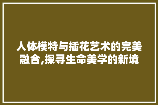 人体模特与插花艺术的完美融合,探寻生命美学的新境界