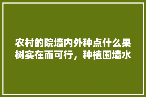 农村的院墙内外种点什么果树实在而可行，种植围墙水果盆景图案大全。 农村的院墙内外种点什么果树实在而可行，种植围墙水果盆景图案大全。 家禽养殖