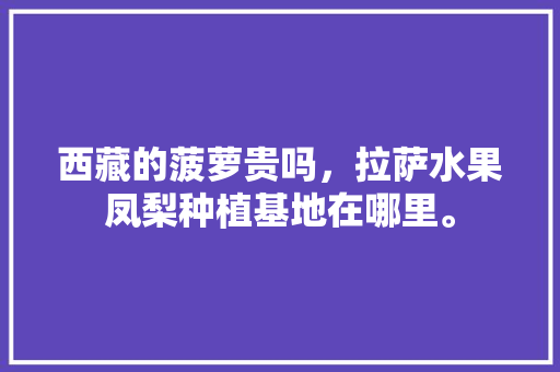 西藏的菠萝贵吗，拉萨水果凤梨种植基地在哪里。 西藏的菠萝贵吗，拉萨水果凤梨种植基地在哪里。 家禽养殖