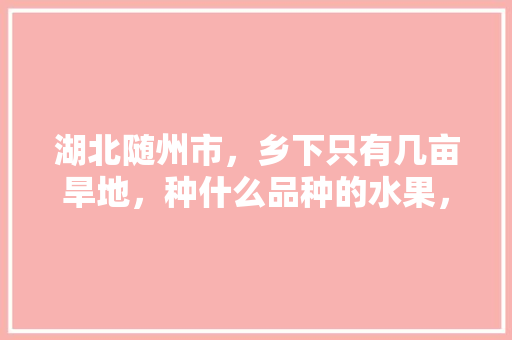 湖北随州市，乡下只有几亩旱地，种什么品种的水果，收益比较可观，种植奇葩水果图片大全大图。 湖北随州市，乡下只有几亩旱地，种什么品种的水果，收益比较可观，种植奇葩水果图片大全大图。 土壤施肥