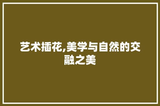 艺术插花,美学与自然的交融之美 水果种植