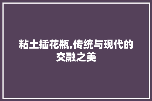 粘土插花瓶,传统与现代的交融之美 水果种植