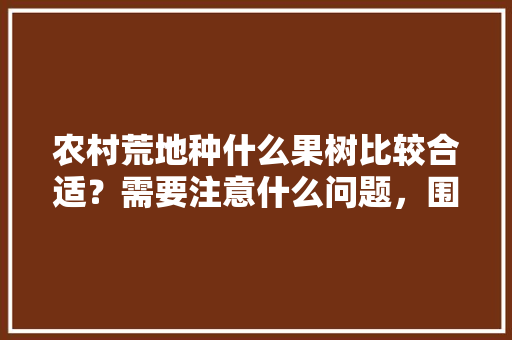 农村荒地种什么果树比较合适？需要注意什么问题，围堤可以种植什么水果呢。