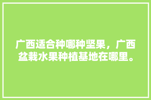 广西适合种哪种坚果，广西盆栽水果种植基地在哪里。