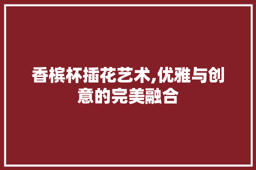 香槟杯插花艺术,优雅与创意的完美融合 土壤施肥