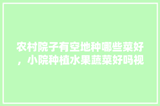 农村院子有空地种哪些菜好，小院种植水果蔬菜好吗视频。 水果种植