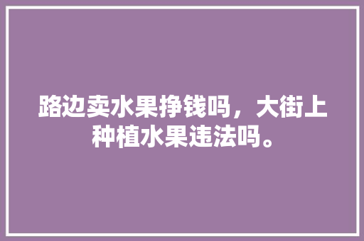 路边卖水果挣钱吗，大街上种植水果违法吗。