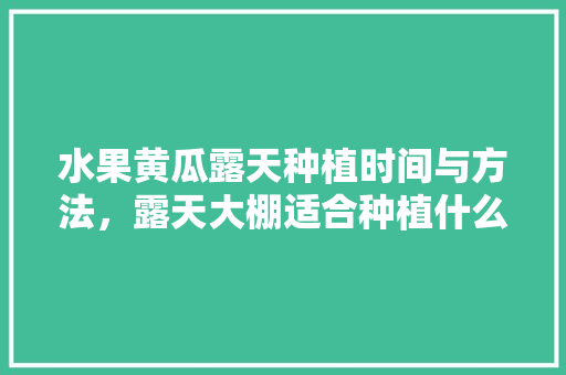 水果黄瓜露天种植时间与方法，露天大棚适合种植什么蔬菜。 土壤施肥