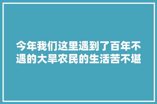 今年我们这里遇到了百年不遇的大旱农民的生活苦不堪言！怎么办，干旱水果种植视频播放。 土壤施肥