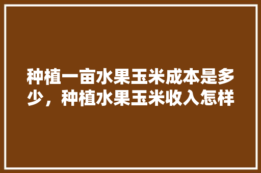 种植一亩水果玉米成本是多少，种植水果玉米收入怎样计算。 水果种植