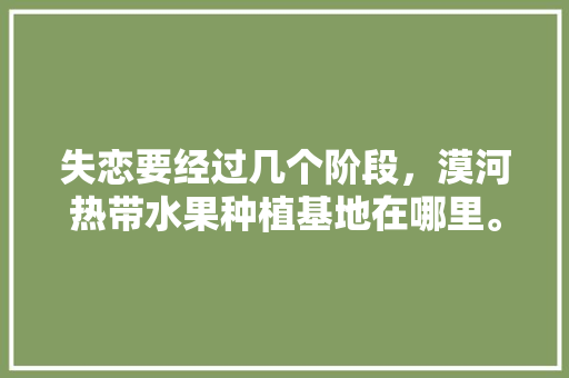 失恋要经过几个阶段，漠河热带水果种植基地在哪里。 畜牧养殖