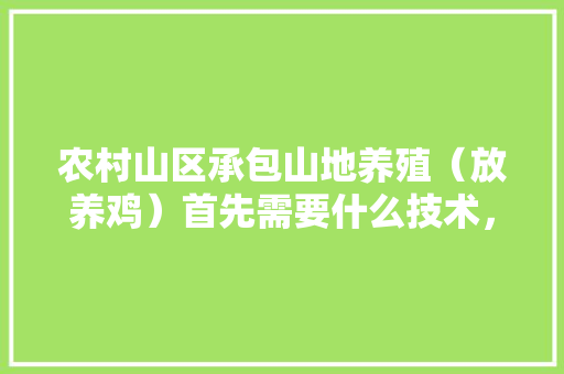 农村山区承包山地养殖（放养鸡）首先需要什么技术，要注意什么，鸡场水果种植方法。 蔬菜种植