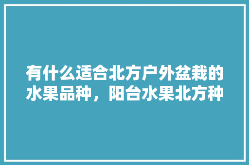 有什么适合北方户外盆栽的水果品种，阳台水果北方种植什么好。 家禽养殖