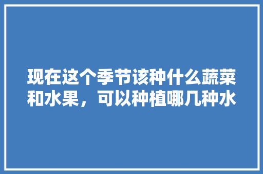 现在这个季节该种什么蔬菜和水果，可以种植哪几种水果蔬菜呢。 畜牧养殖