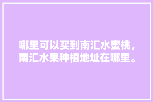 哪里可以买到南汇水蜜桃，南汇水果种植地址在哪里。 哪里可以买到南汇水蜜桃，南汇水果种植地址在哪里。 蔬菜种植