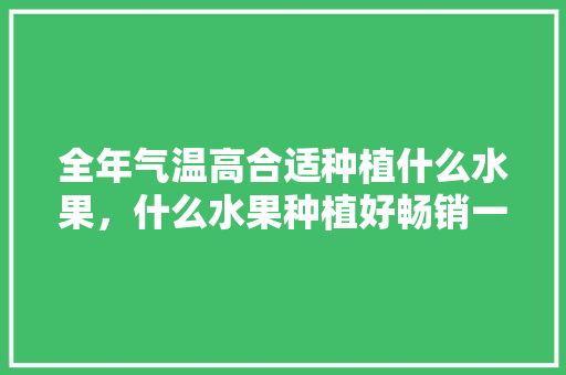 全年气温高合适种植什么水果，什么水果种植好畅销一些。