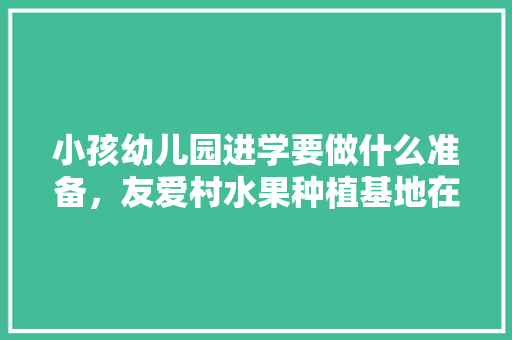 小孩幼儿园进学要做什么准备，友爱村水果种植基地在哪里。 小孩幼儿园进学要做什么准备，友爱村水果种植基地在哪里。 蔬菜种植