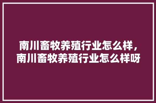 南川畜牧养殖行业怎么样，南川畜牧养殖行业怎么样呀。 南川畜牧养殖行业怎么样，南川畜牧养殖行业怎么样呀。 畜牧养殖