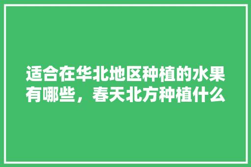 适合在华北地区种植的水果有哪些，春天北方种植什么水果最好。 适合在华北地区种植的水果有哪些，春天北方种植什么水果最好。 水果种植