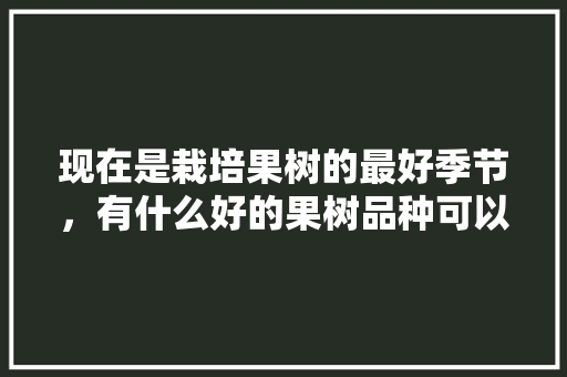 现在是栽培果树的最好季节，有什么好的果树品种可以推荐，优质水果苗木种植技术。 现在是栽培果树的最好季节，有什么好的果树品种可以推荐，优质水果苗木种植技术。 家禽养殖