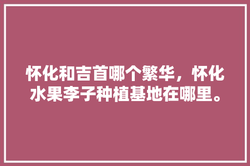 怀化和吉首哪个繁华，怀化水果李子种植基地在哪里。 怀化和吉首哪个繁华，怀化水果李子种植基地在哪里。 家禽养殖