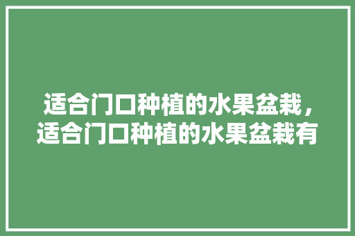 适合门口种植的水果盆栽，适合门口种植的水果盆栽有哪些。 适合门口种植的水果盆栽，适合门口种植的水果盆栽有哪些。 水果种植