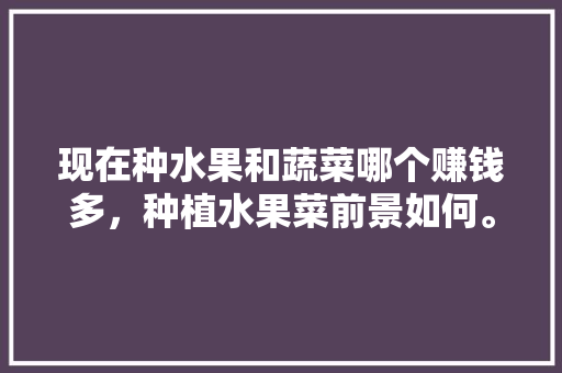 现在种水果和蔬菜哪个赚钱多，种植水果菜前景如何。