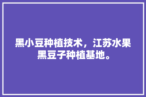 黑小豆种植技术，江苏水果黑豆子种植基地。 黑小豆种植技术，江苏水果黑豆子种植基地。 土壤施肥