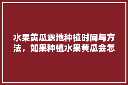 水果黄瓜露地种植时间与方法，如果种植水果黄瓜会怎么样。 土壤施肥