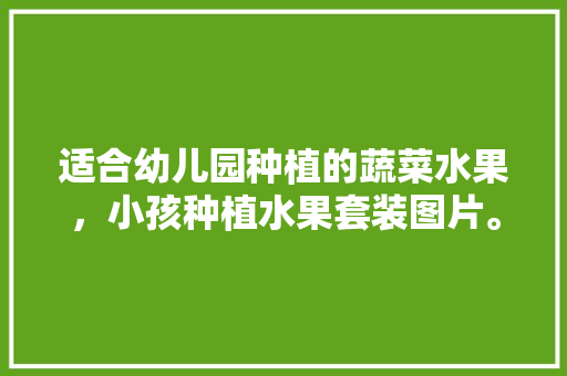 适合幼儿园种植的蔬菜水果，小孩种植水果套装图片。 畜牧养殖