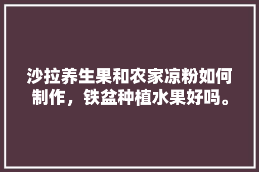 沙拉养生果和农家凉粉如何制作，铁盆种植水果好吗。 蔬菜种植