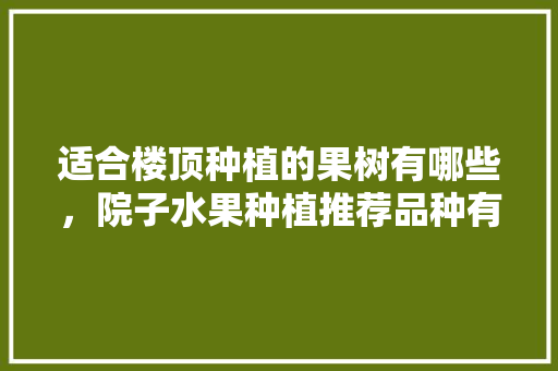 适合楼顶种植的果树有哪些，院子水果种植推荐品种有哪些。 土壤施肥